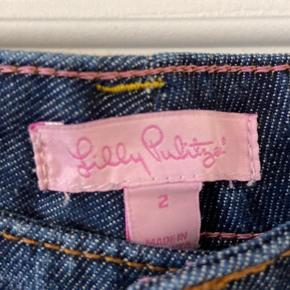 Lilly Pulitzer Jeans size 2 palm beach fit inseam 24” excellent condition - Picture 3 of 12